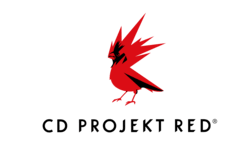 CD Projekt Red logotipas su raudonu žirgu.