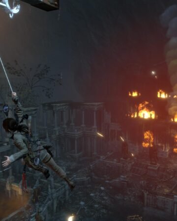 lietuviškas aprašymas rise of the tomb raider: 20 year celebration (ps4)